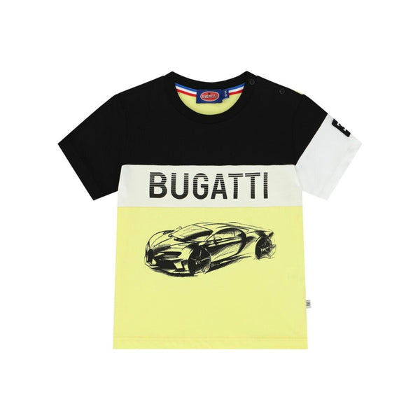 Baby Boys Black & Yellow Logo-Print T-Shirt