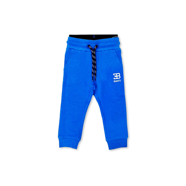 Baby Boys Blue Embroidered Logo Trouser
