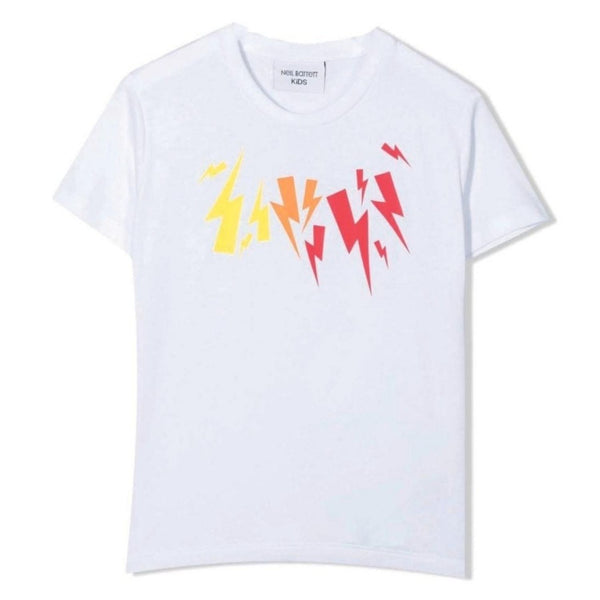 Boy Lightning Camouflage Cotton T-shirt