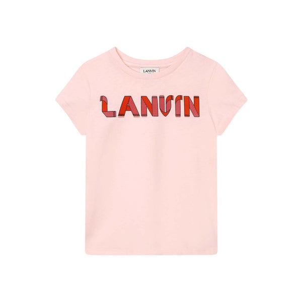Girls Pink Logo-Print T-Shirt