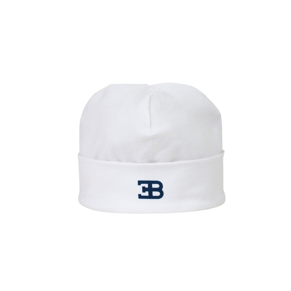 Baby Kids White Logo Print Hat