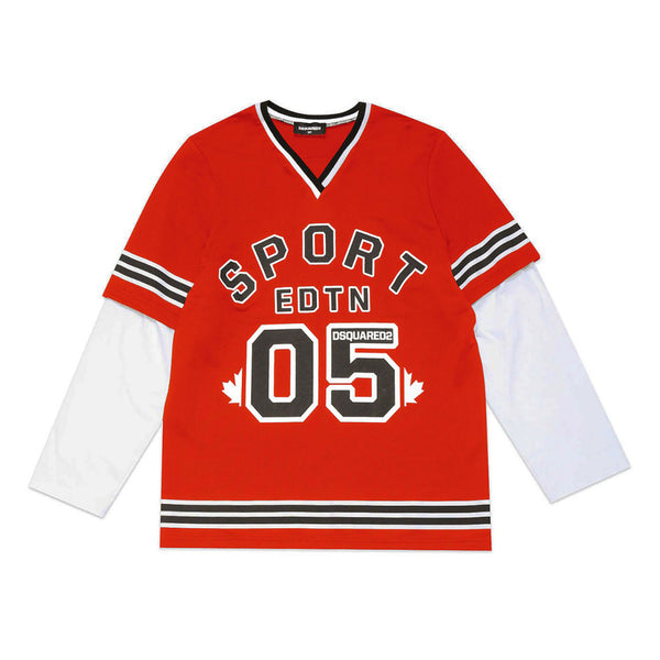 Boys Sport Edtn. 05 Long Sleeve Red T-shirt
