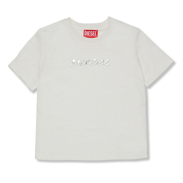 Unisex Ivory Logo-Print T-shirts