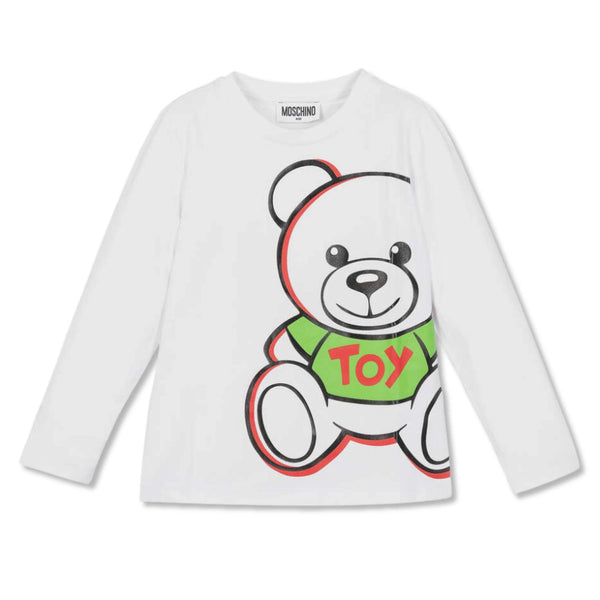 Moshino Teddy Bear Print Long Sleeve T-Shirt