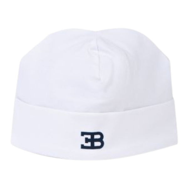 Baby Kids White Logo-Print Hat