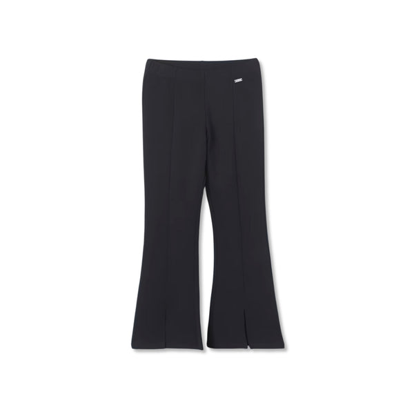 Girls Black Logo-Patch Trouser