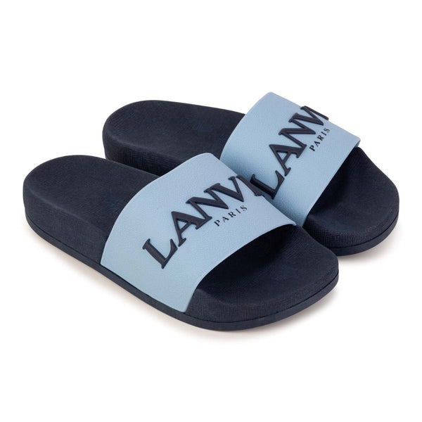Navy Blue Logo Slipper
