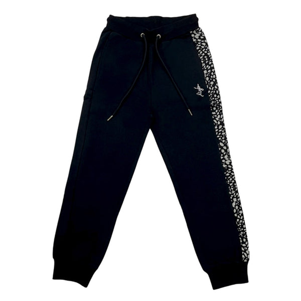 Black Printed Joggers