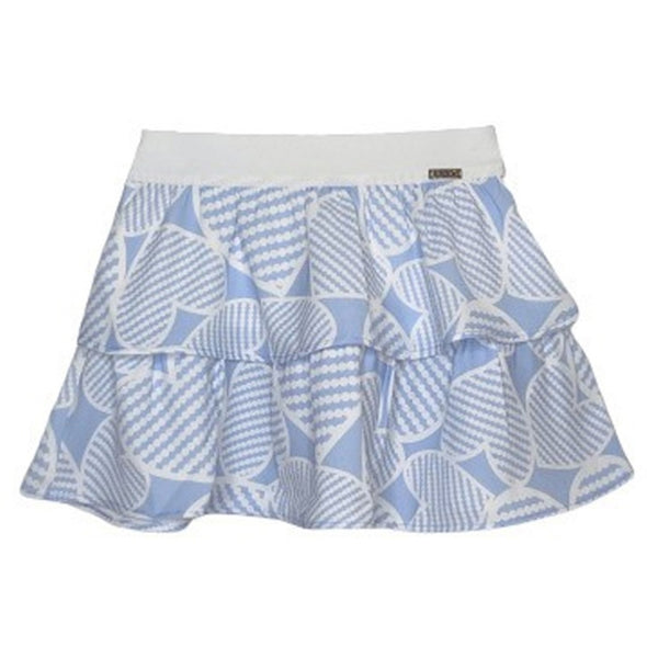 Girls Blue Polyester Skirt