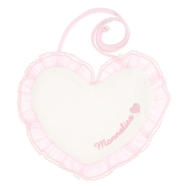 Girl Pink Logo-Print Bib