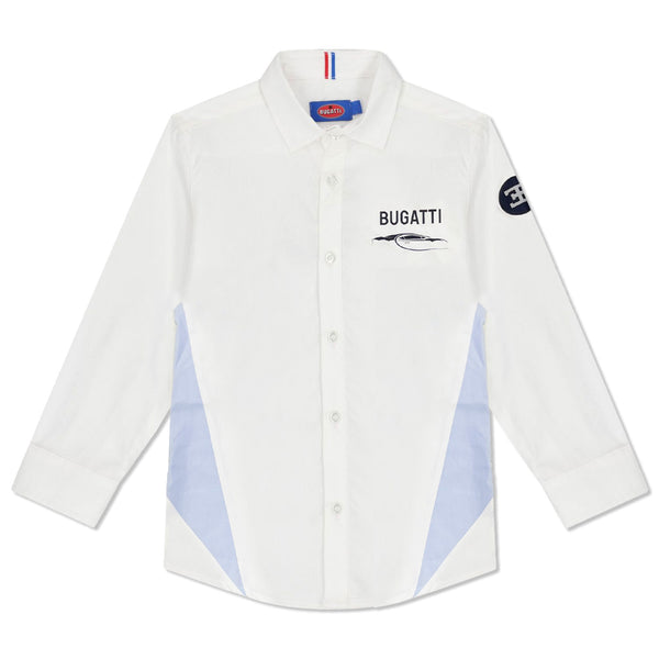 Boys White Logo-Print Shirt