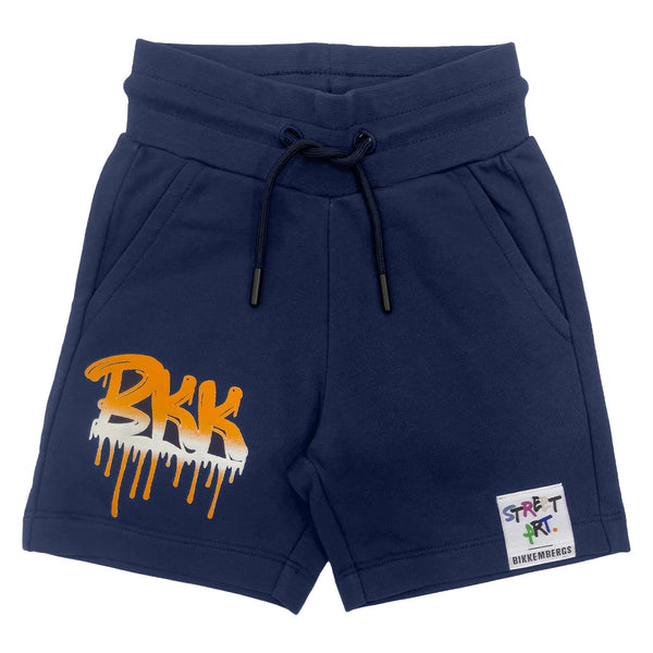 Boys Blue Shorts with Logo