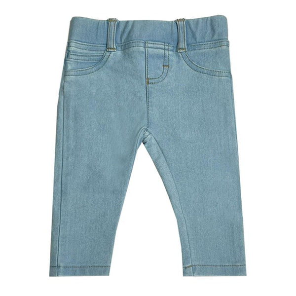 Baby Girls Pale Blue Wide Leg Trousers