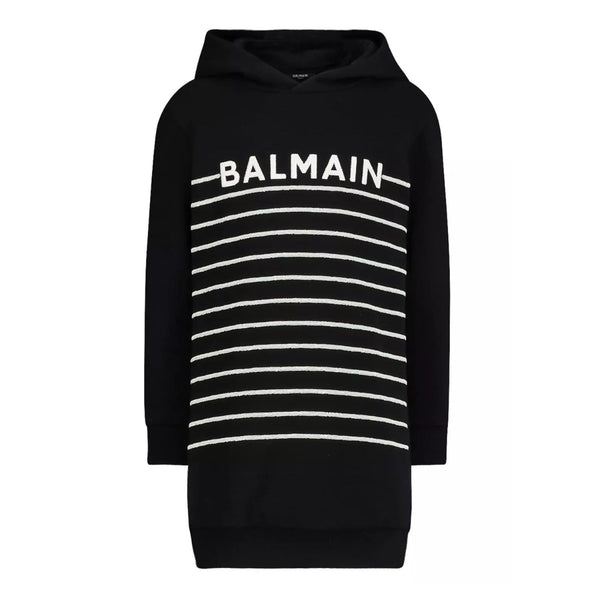 Girls Sequin Logo Hoodie Dress
