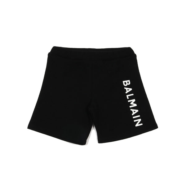 Baby Logo Print Black Shorts