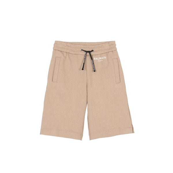 Boys Beige Cotton Shorts