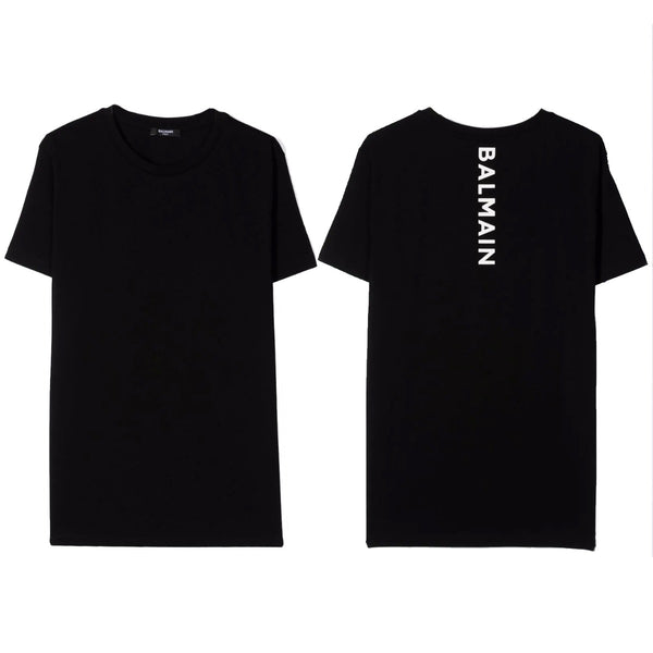 Balmain Black T-shirt Logo On Back - Unisex
