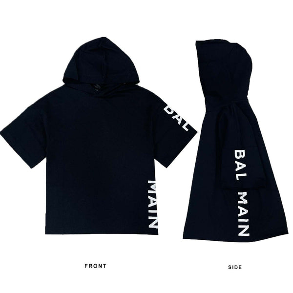 Boys Logo Print Hoodie T-shirt