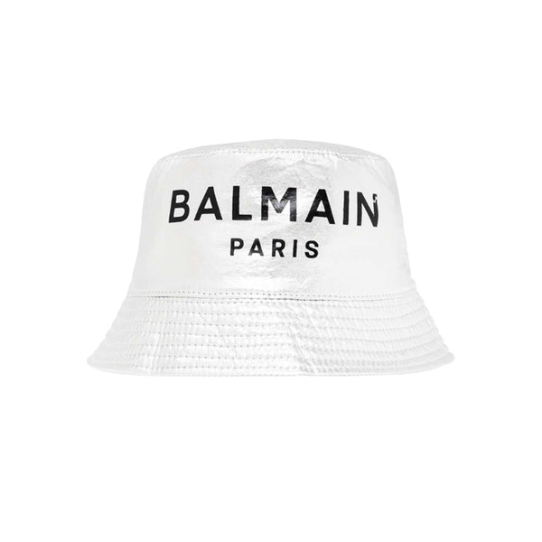 Shiny Grey Bucket Hat