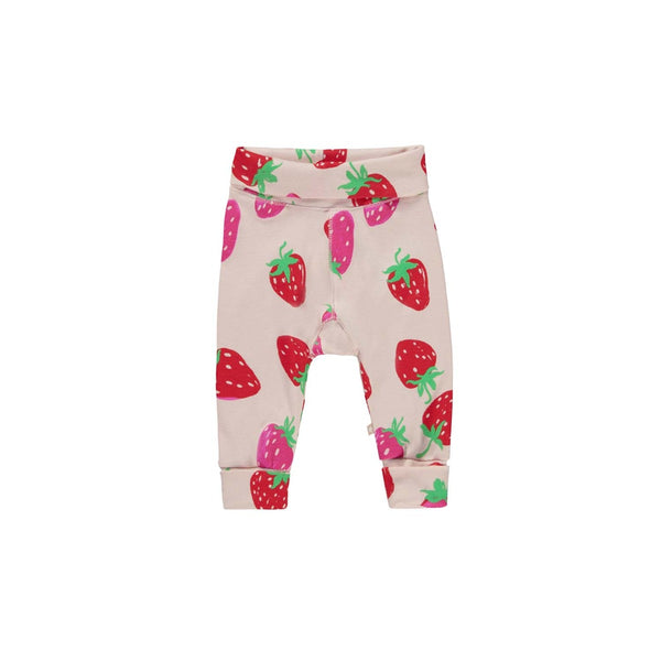 Girl Pink Strawberry Print Trouser