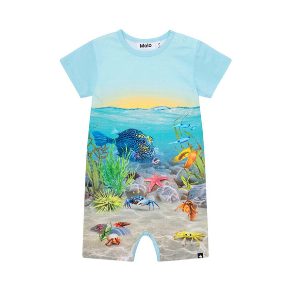 Baby Unisex Sea-Print Romper