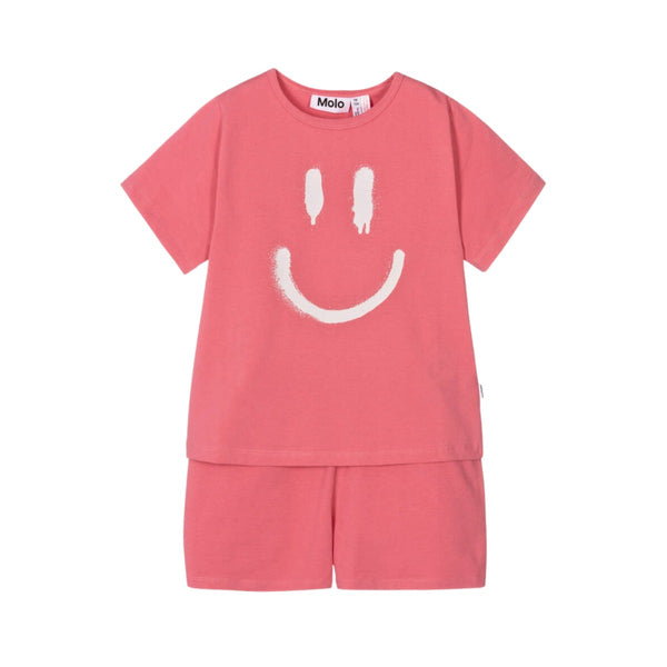 Girls Pink Organic Cotton Night Suit