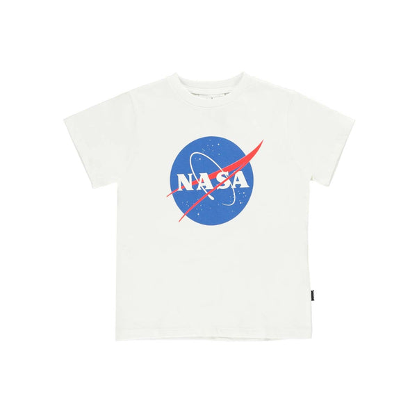 White Cotton NASA T-Shirt