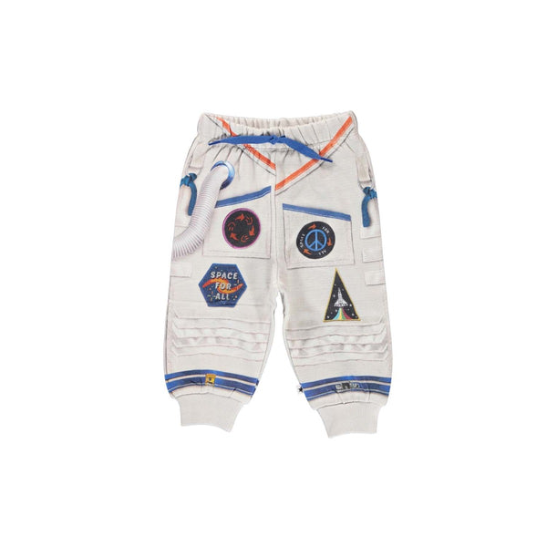 Ivory Astronaut Joggers For Baby Boy