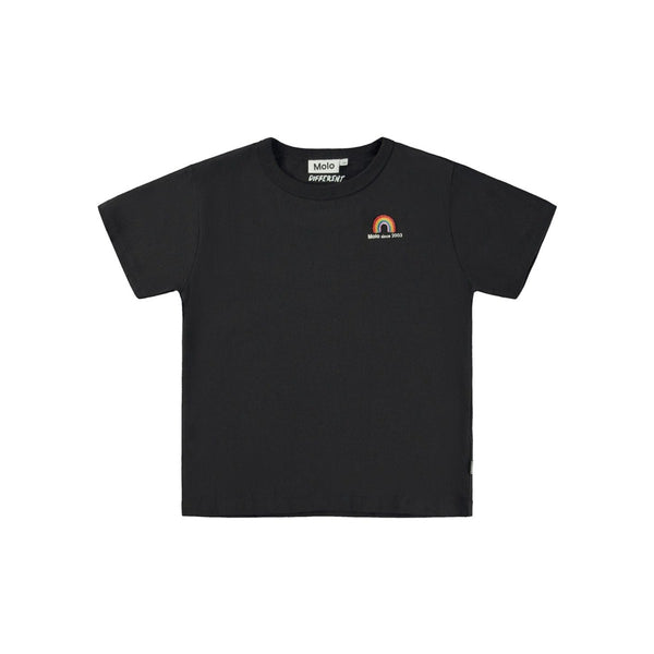 Kids Black Half Sleeves T-Shirt