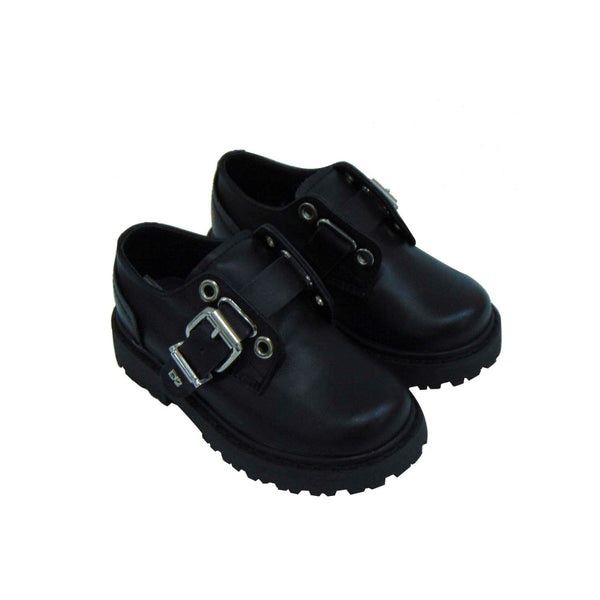 Stylish Leather Buckle Strap Shoes