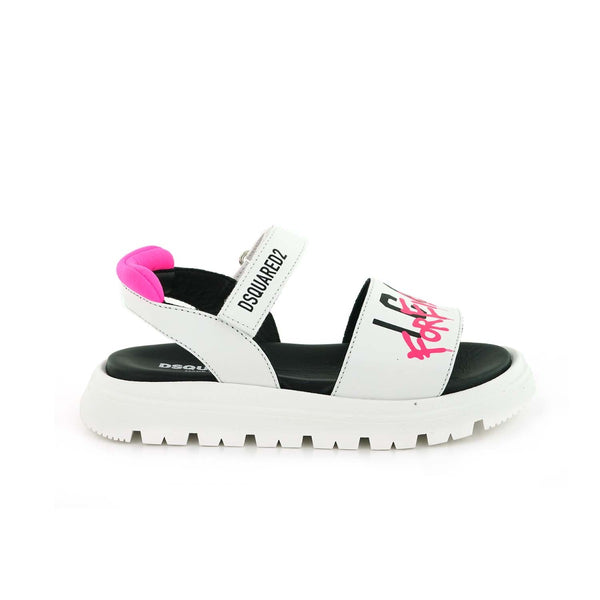 White Dsquared2 Sandal For Girls