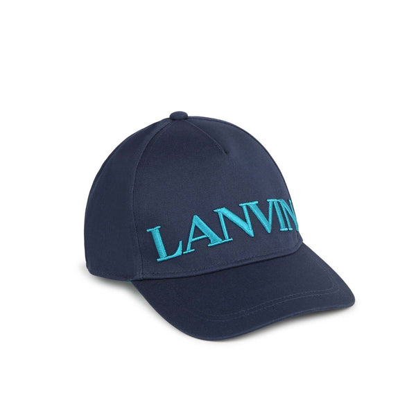 Boys Navy Blue Logo-Embroidered Baseball Cap