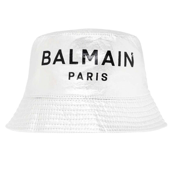 Shiny Grey Bucket Hat