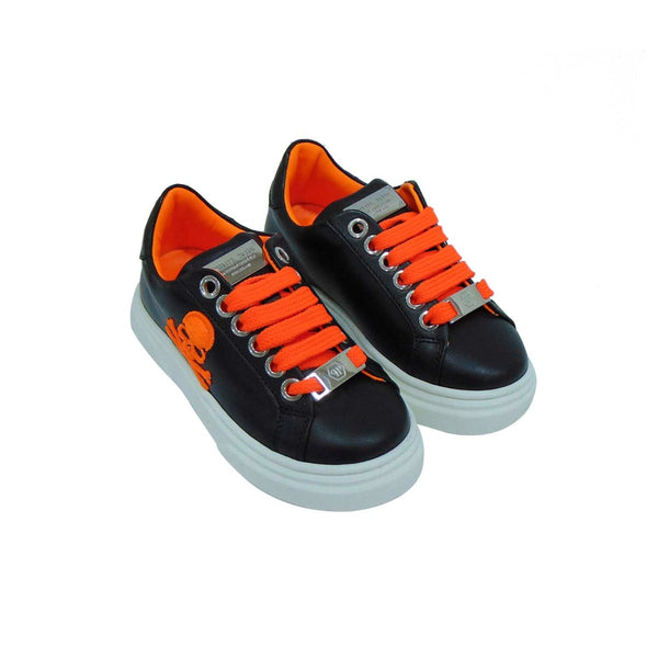 Blue & Orange Low Top Sneakers