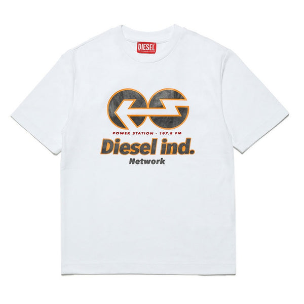 Boys White Jersey T-shirt With Graphics