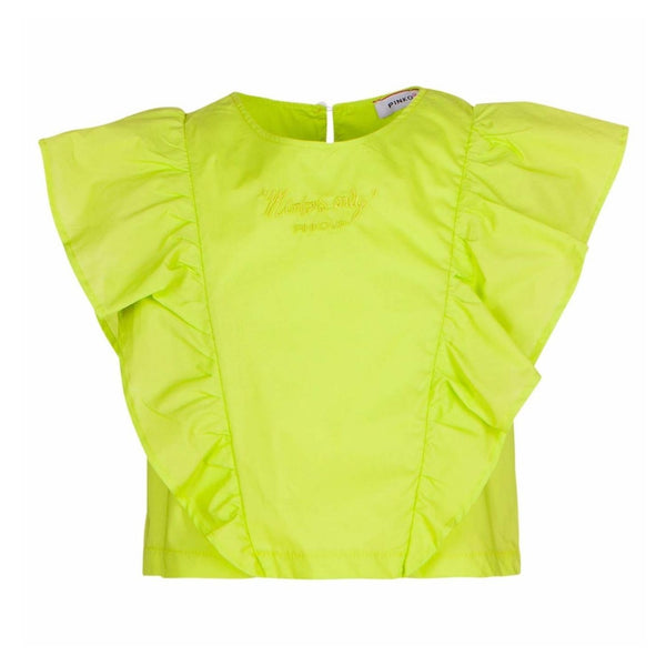 Green Ruffled Top
