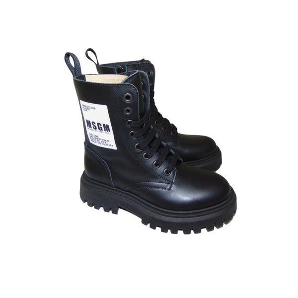 Rubber Sole Black Boots
