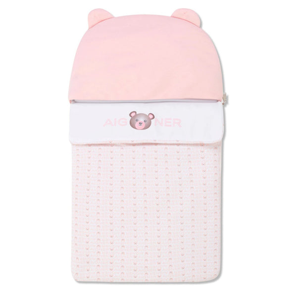 Baby Girls Pink Pima Cotton Bear Nest (70cm)