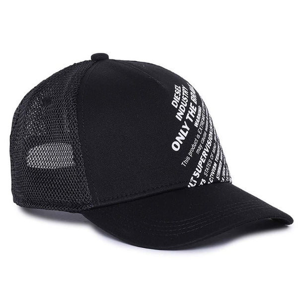 Baseball Cap With Slogan Print
