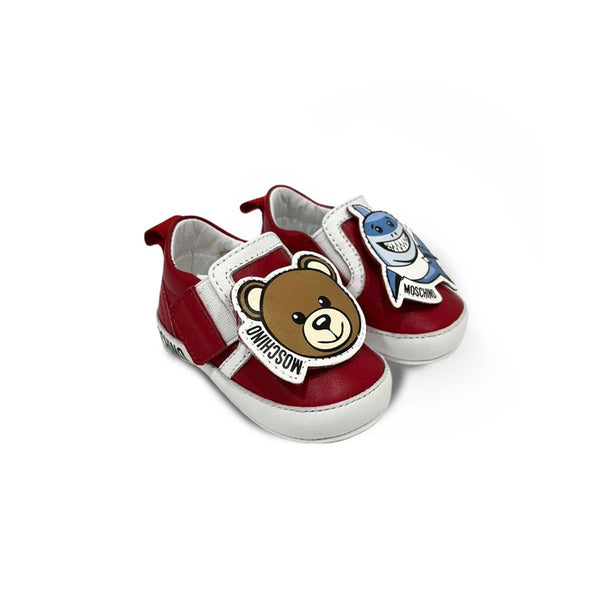 Baby Red Shark Patch Shoes