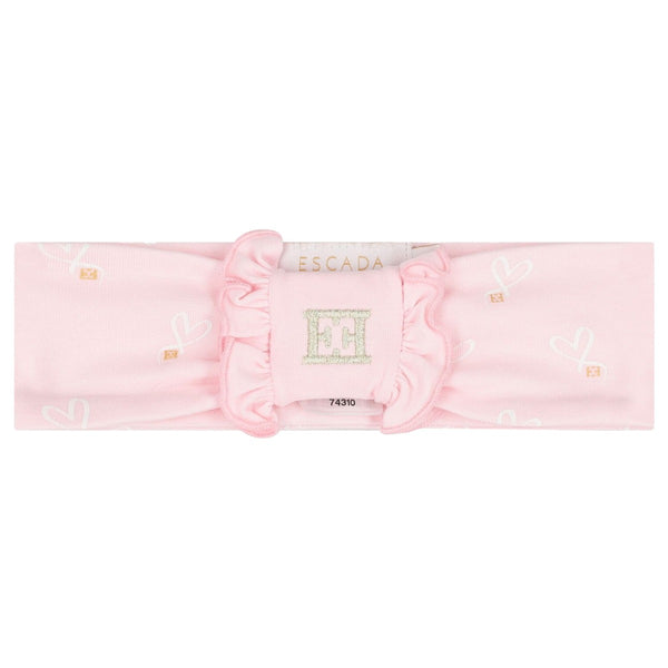 Baby Girls Pink Ruffled Headband