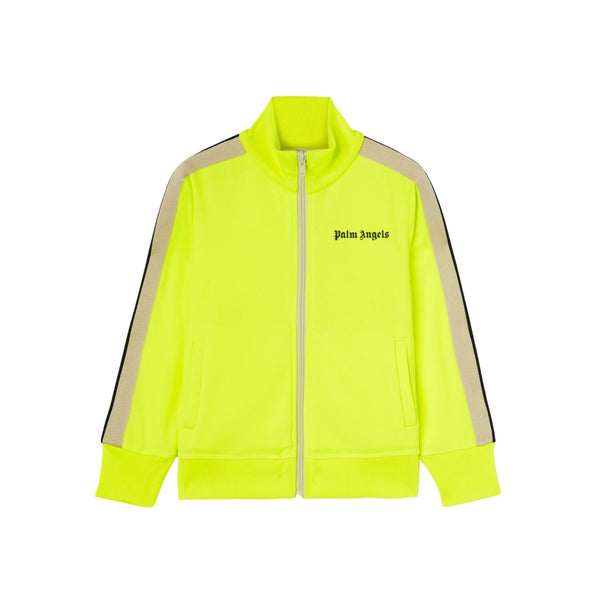 Boys Fluorescent Green Zip-Up Sweatshirt