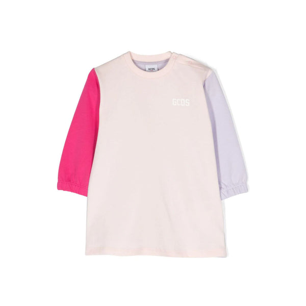 Girls Multi-Color Logo-Print Dress