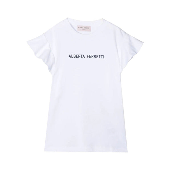 Off White Logo Print Cotton T-shirt