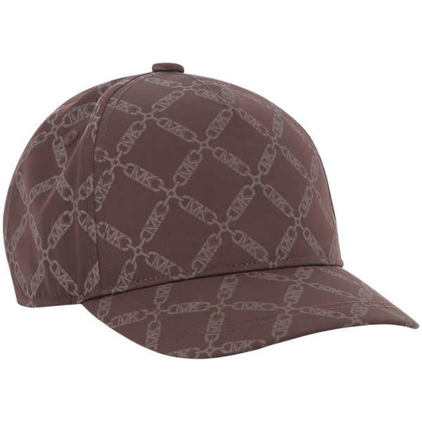 Girls Brown All-Over Logo-Print Hats