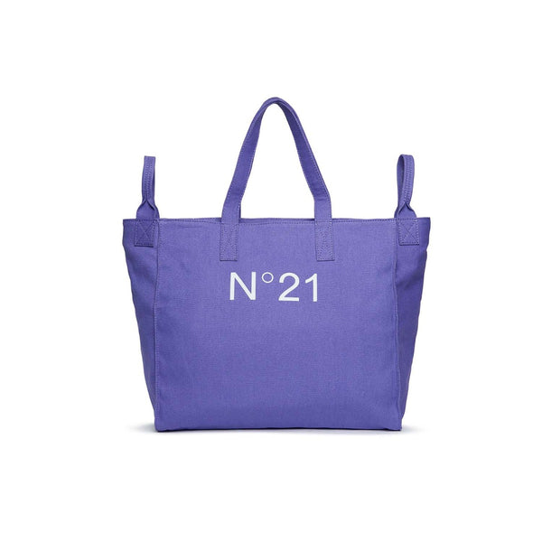 Girls Purple Canvas Shopper Bag ( 35cm )