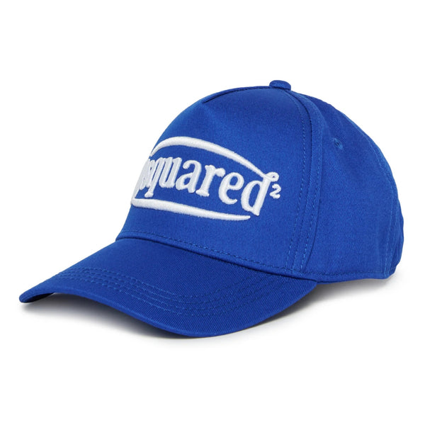 Boys Blue Logo-Embroidered Cap
