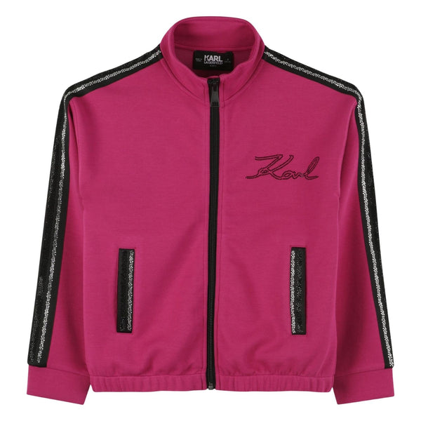 Girls Pink Logo-print Jackets