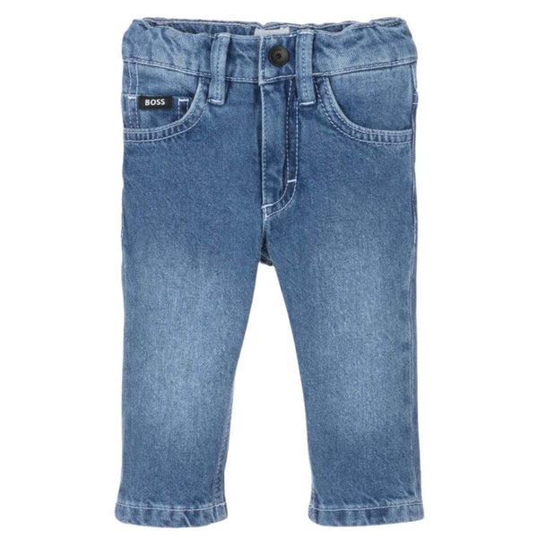 Baby Boys Blue Washed Denim Jeans