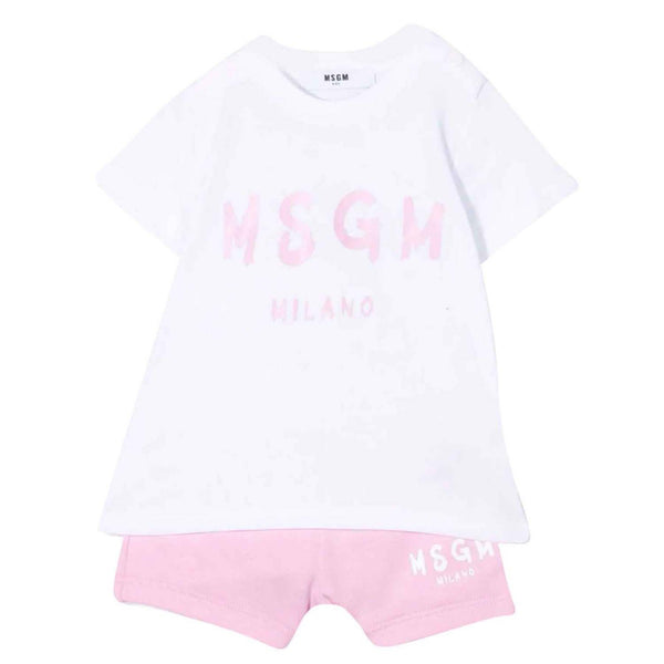 Logo Print Shorts Set